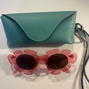 Loewe Flower Sunglasses Coral Pink